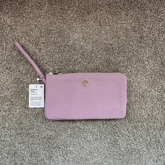 lululemon athletica Handbags - RARE Lululemon Double Up Pouch – Antoinette Pink, NWT